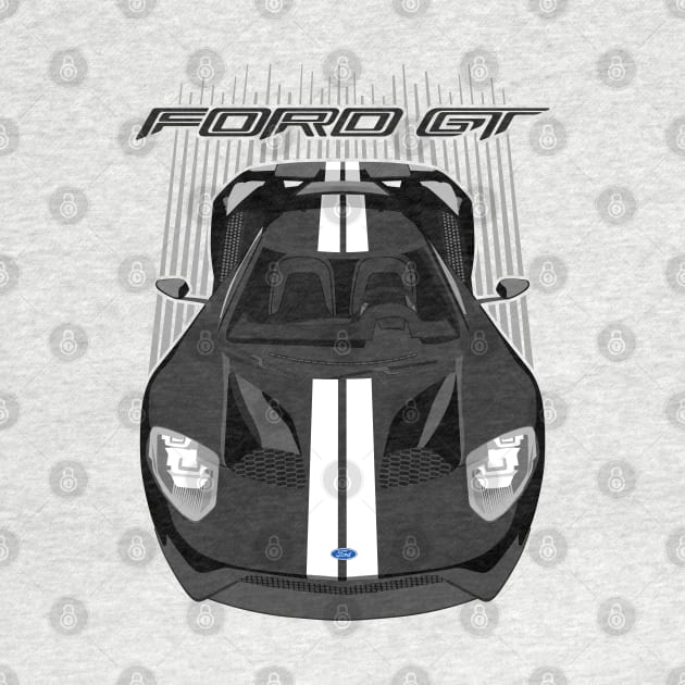 Ford GT-black and white by V8social